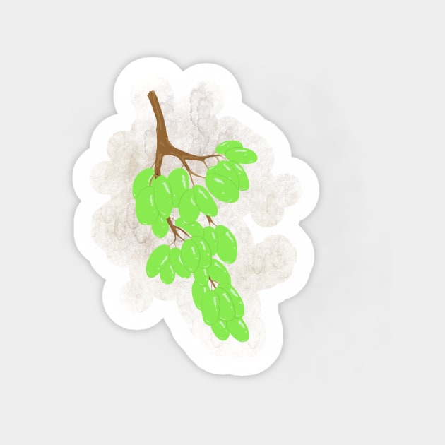 Green Grapes Sticker by sedharutyunyan